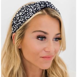 Black Spotted Headband
